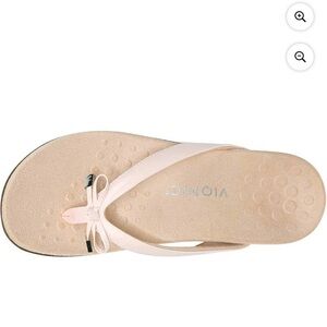Vionic Women's Bella Blush Pink Bow Thong Sandal size 7